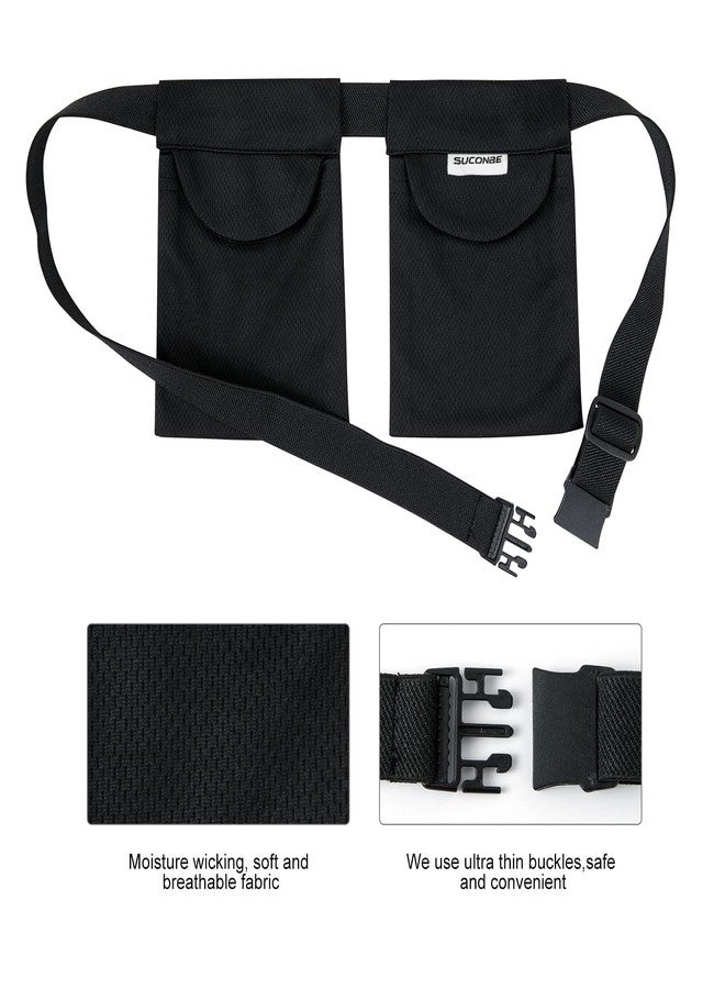 SUCONBE Adjustable Mastectomy Drain Holder Drainage Pouch with Shower Bag for Breast Surgery Mastectomy Breast Reduction Augmentation Post-Surgery Recovery Support Patient Care Kit (Black) - Image 2